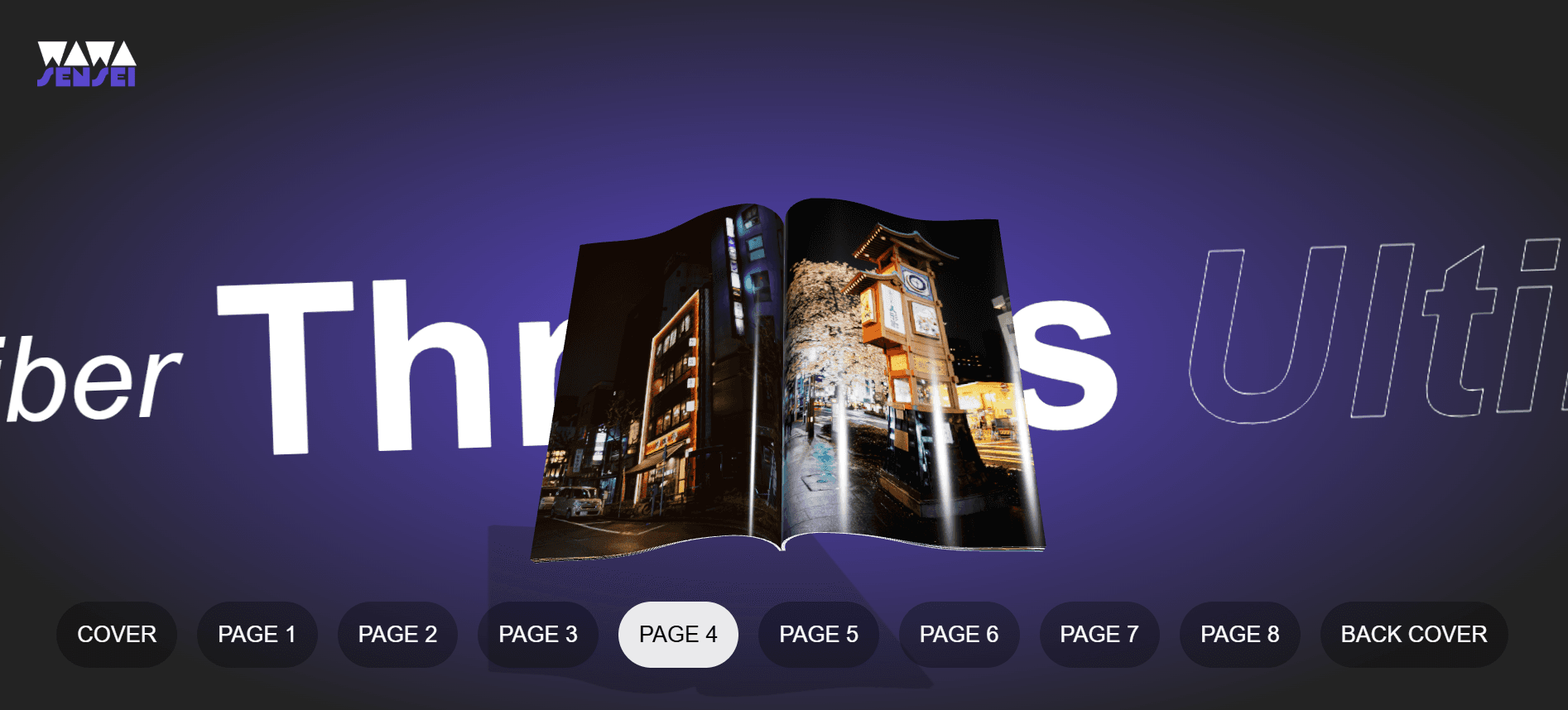 3D Animated Book Slider